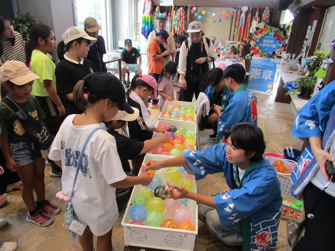千木良中央子ども神輿が来園しました 2
